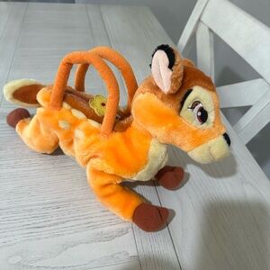 Disney Orange and Brown Stuffed Animal